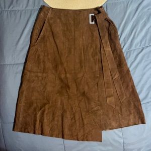 White House Black Market suede skirt
